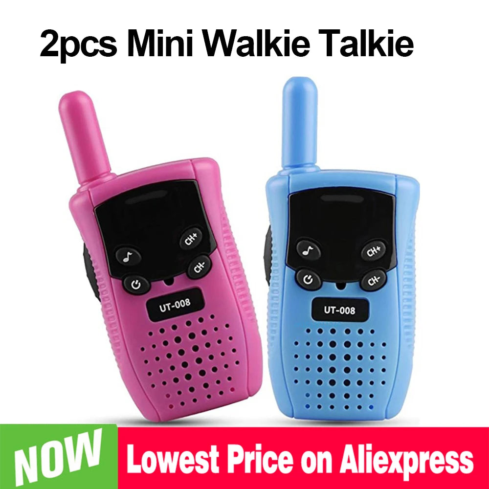 New Mini Walkie Talkie Children Handheld Transceiver Long Range Portable Walkie-Talkie Kid Two Way Radio Boy Girl Birthday Gifts Vue