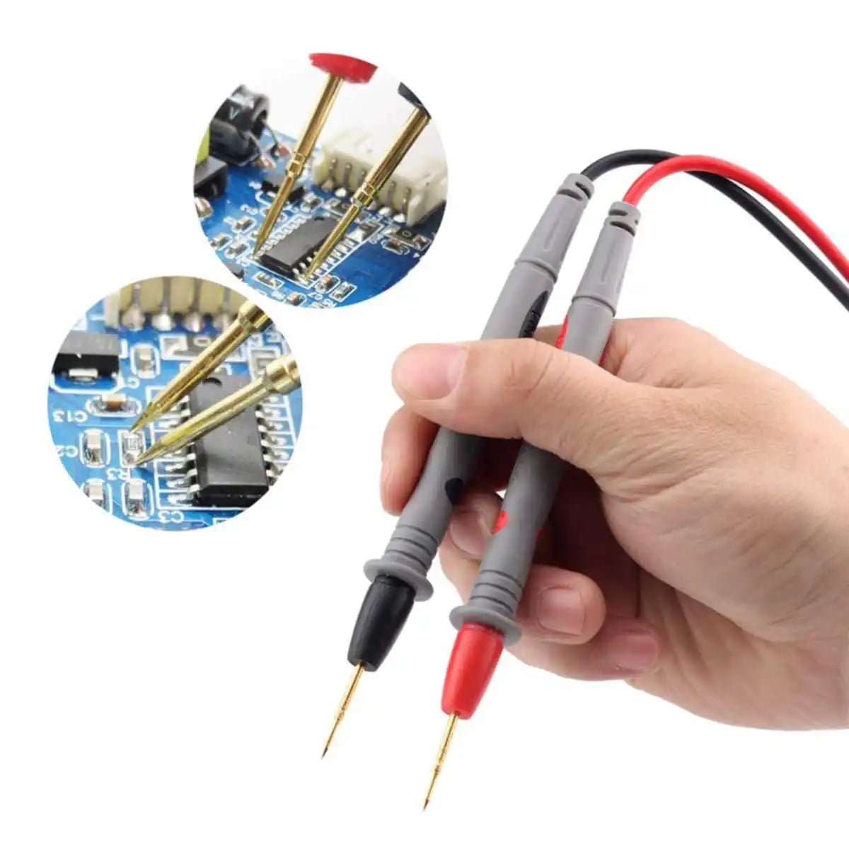 Multimeter Probe Test Line Multimeter Test Leads 1000V/20A (Gold-Plated Special Tip) Vue
