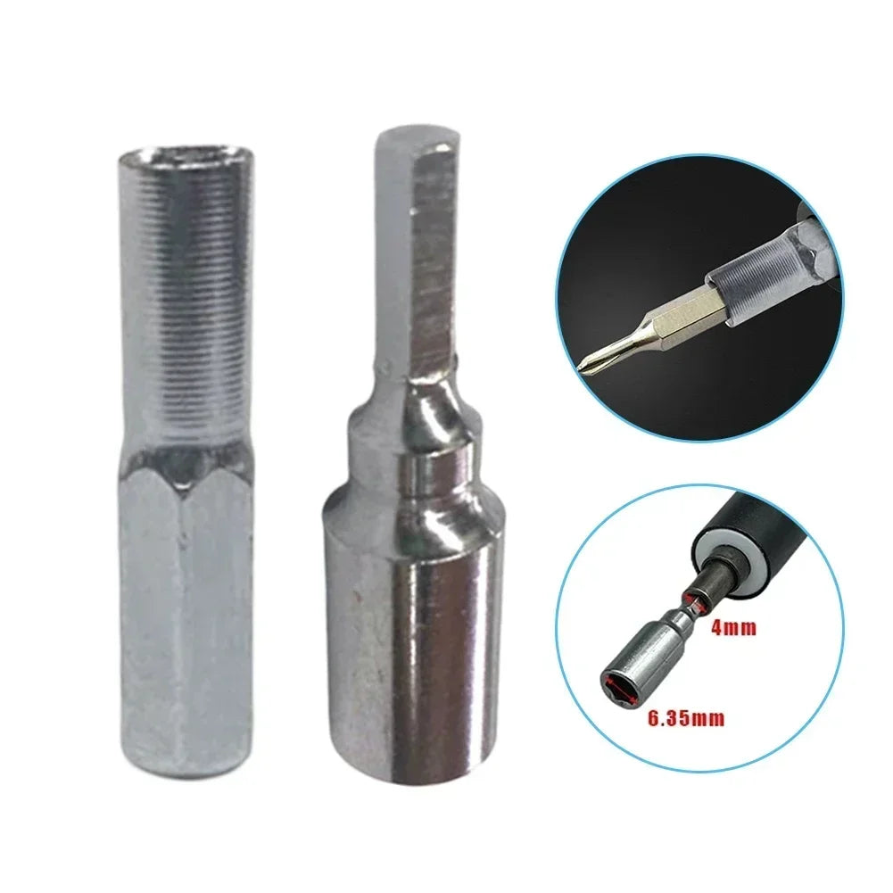 Hex Bit Adapter 4mm to 6.35mm Screwdriver Converter Set Screwdriver Bit Adapter Vue