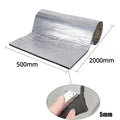 Automotive Thermal and Acoustic Insulation Insulating Mat 5mm 10mm Thick Aluminium Foil Heat Insulation Cotton Door Bonnet Vue 2000x500x5mm-M