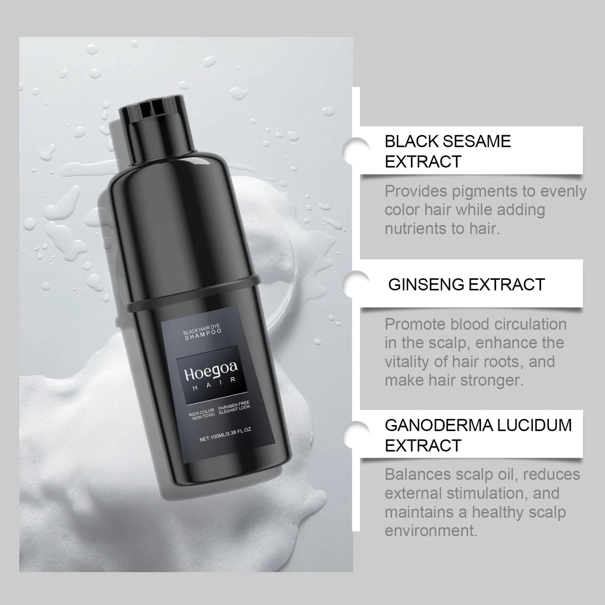 Hair Coloring Shampoo: Gentle & Non-Irritating, Scalp-Friendly, DIY-Ready, Long-Lasting Color & Easy to Apply Vue