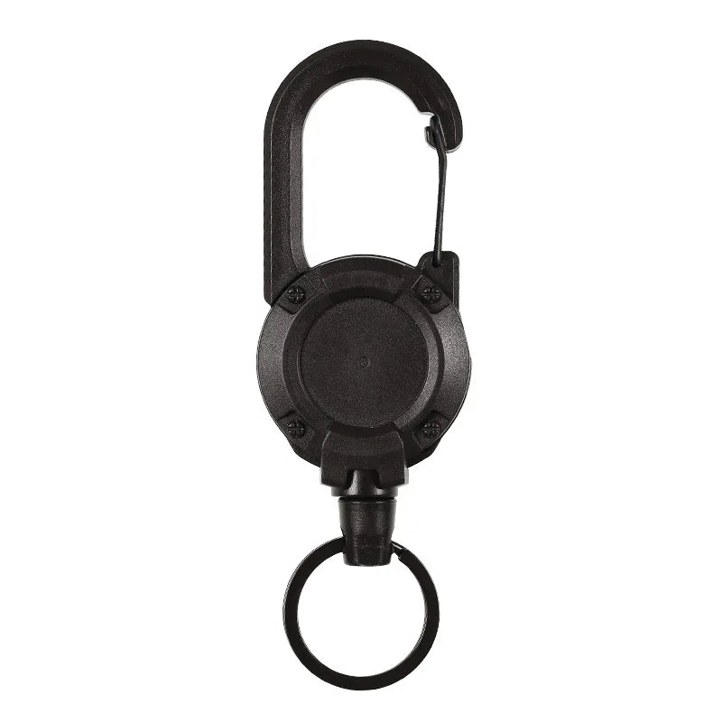 1/3Pcs Automatic Retractable Wire Rope Antitheft Easy-to-pull Buckle Rope Elastic Keychain Sporty Retractable Key Ring Anti Lost Vue