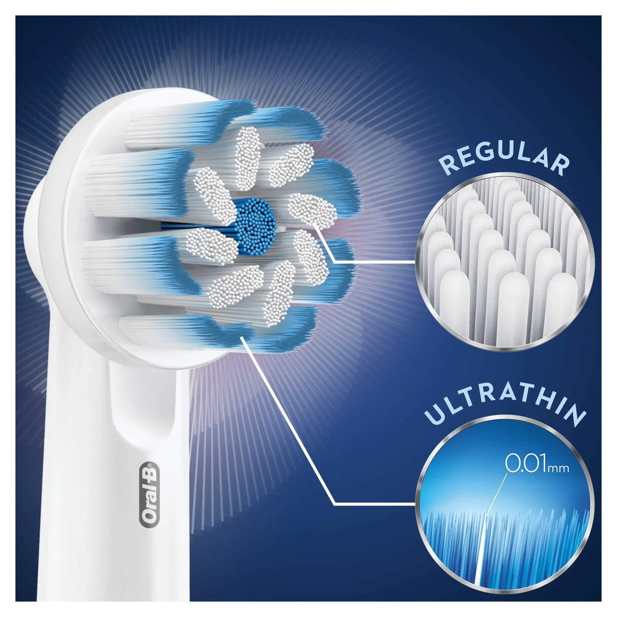 Oral-B EB60 Soft Tooth Brush Heads Sensitive Clean Original Replacement Nozzles Refill Electric Toothbrush Spare Parts 1-12 pcs Vue