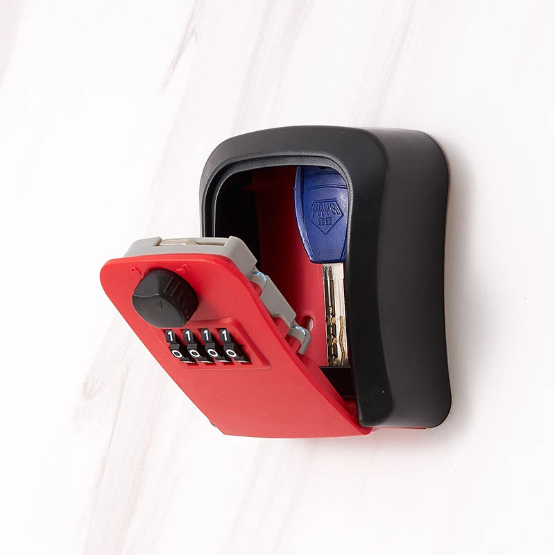 Plastic Key Safe Box Combination Lock Spare Keys Stash Box Keys Secret Hidden Storage Box Organizer For Home Office Apartment Vue