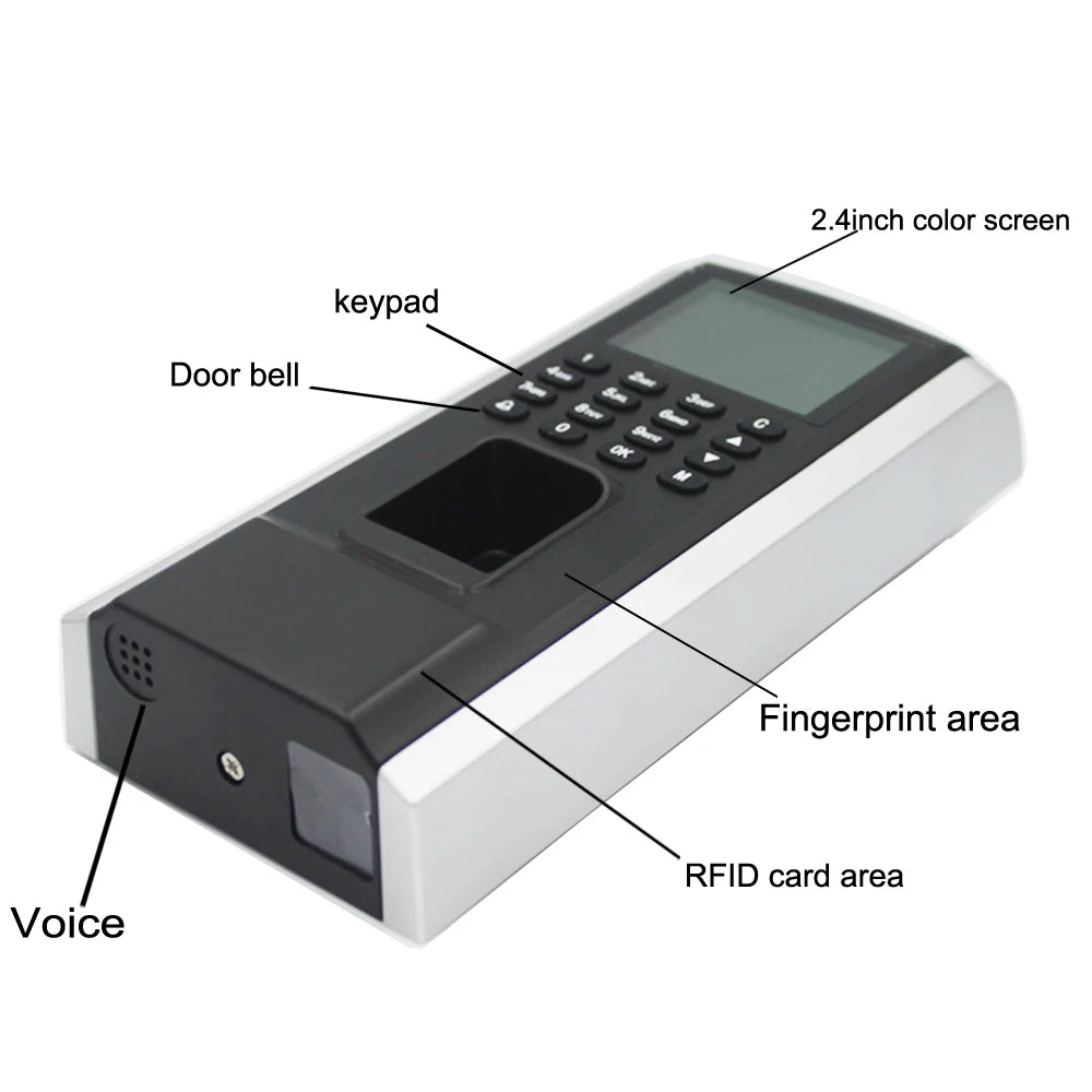 Biometric Fingerprint Access Control Employee Time Attendance Time Clock USB port RFID Biometric Access Vue