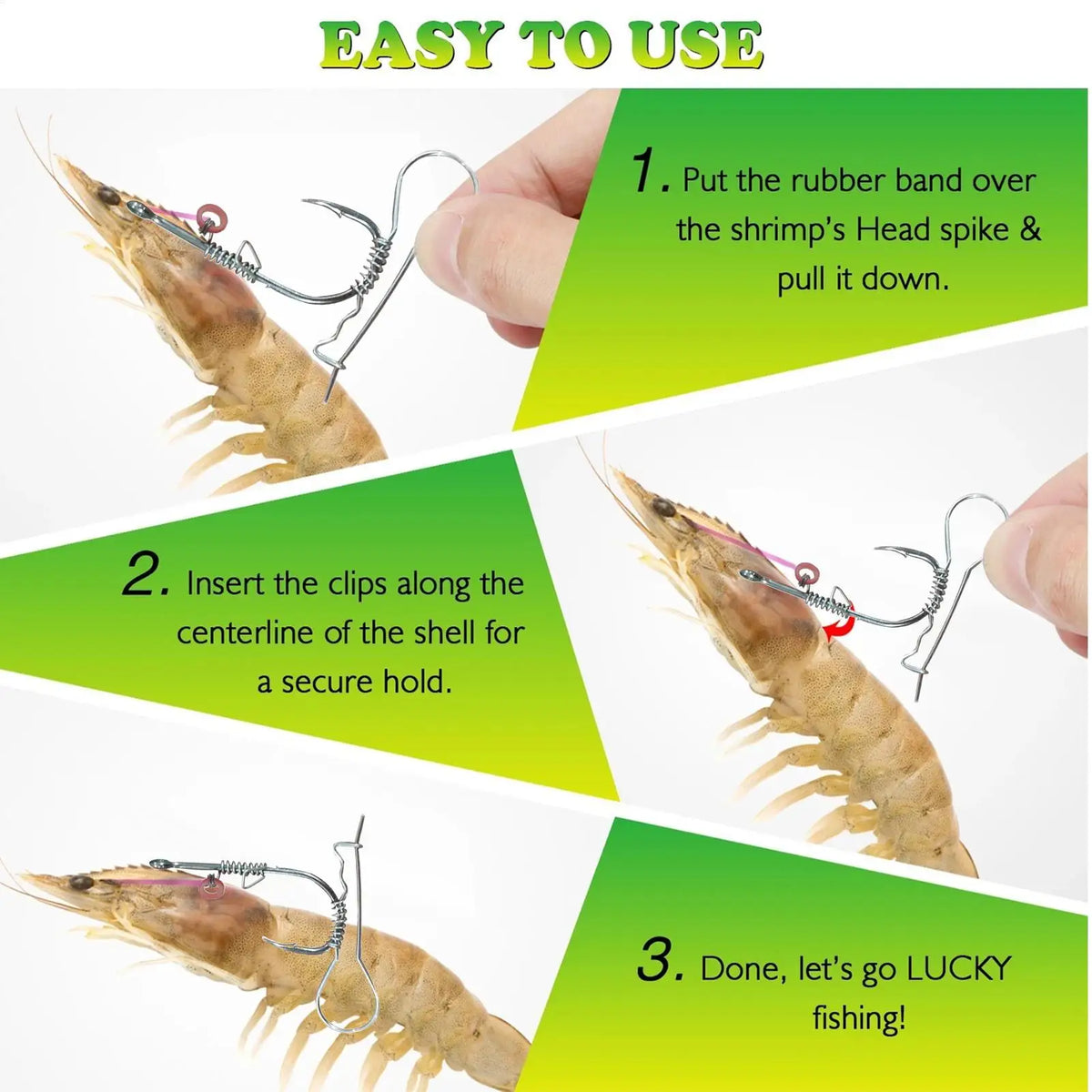10Pcs Live Shrimp Hook 2-in-1 Angling Tool Bass Fishing Hooks For Fishermen Saltwater Sea Lake River F reshwater Angling Gear Vue
