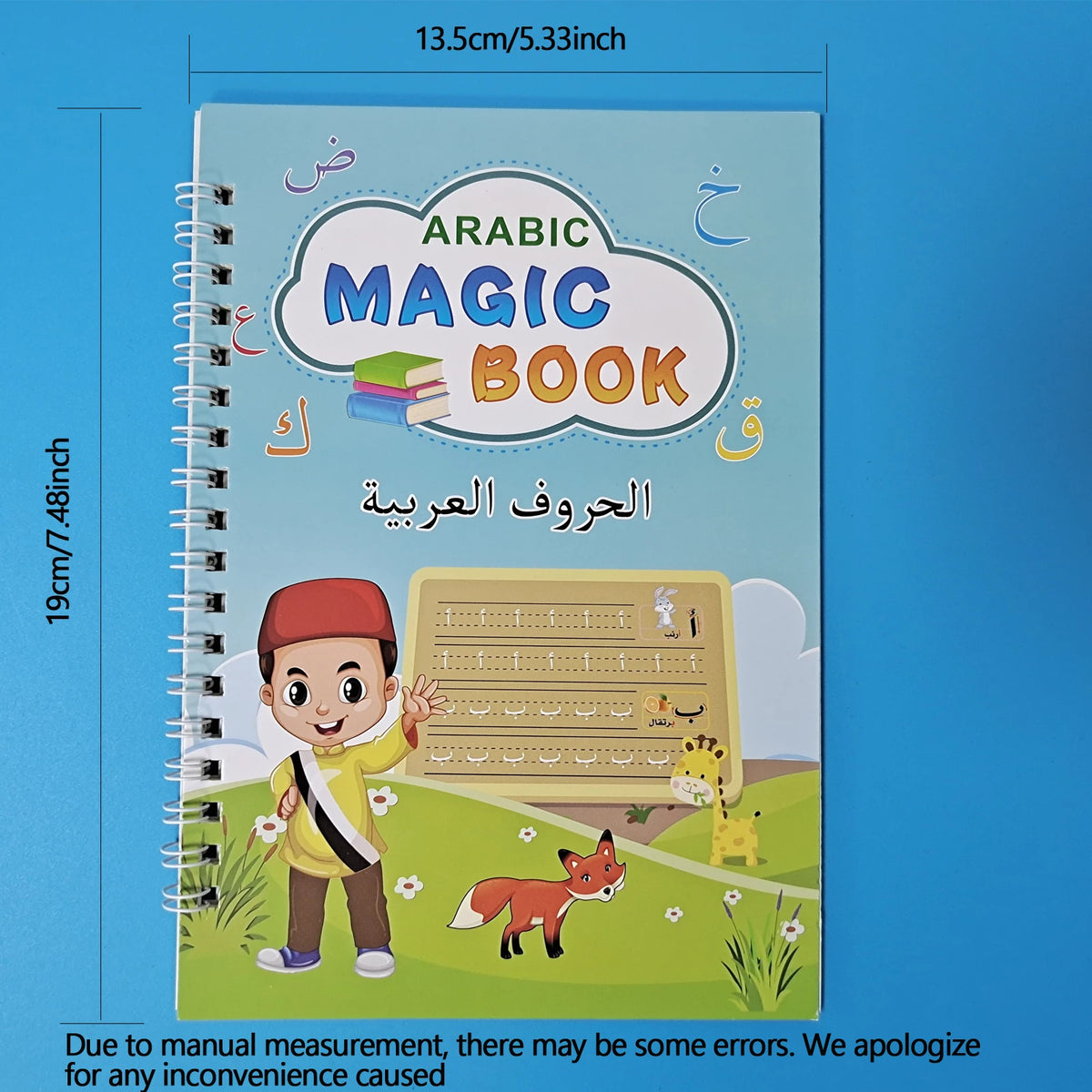 Magic Copybook for Kids Reusable Grooves Calligraphy Writing 3D Grooved Handwriting Book Arabic for Children Beginners Gift Vue