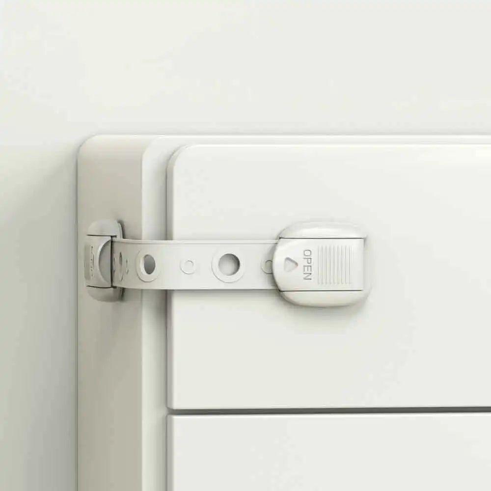 5 PCS Adjustable Multi Latches Baby Safety Locks for Cabinets and Drawers Anti-Pinch Hand Buckle Prevent Accidents Vue
