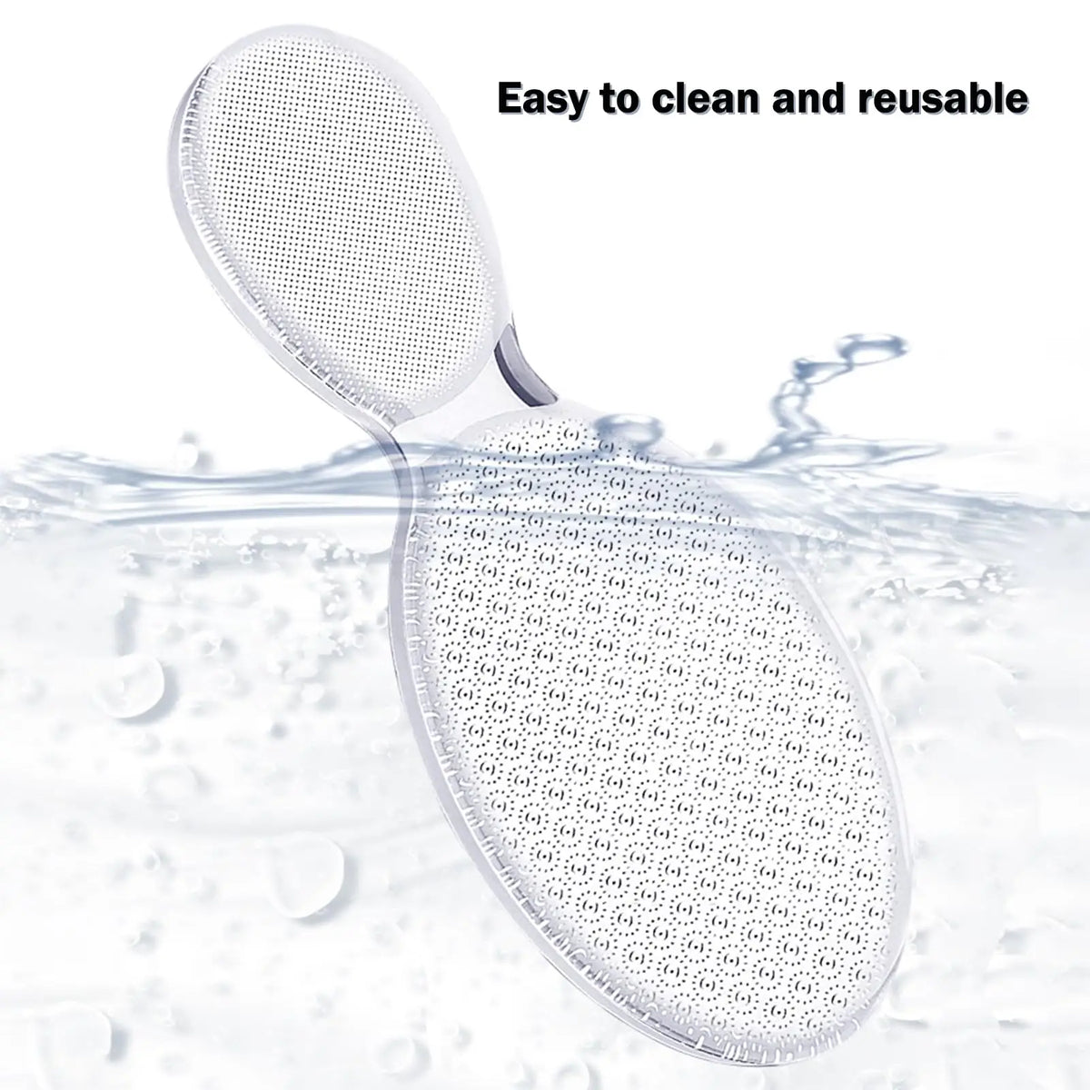1Pc Reusable Clear Foot File Portable Dead Skin Removal Foot Scrubber Professional Foot & Nail Care Pedicure Tools Vue