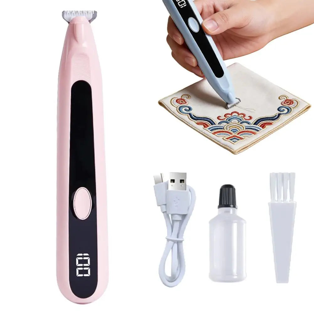Professional Electric Seam Ripper Embroidery Stitch Eraser & Thread Remover Tool for Tailors Quilters & Sewing Enthusiasts Vue A CN