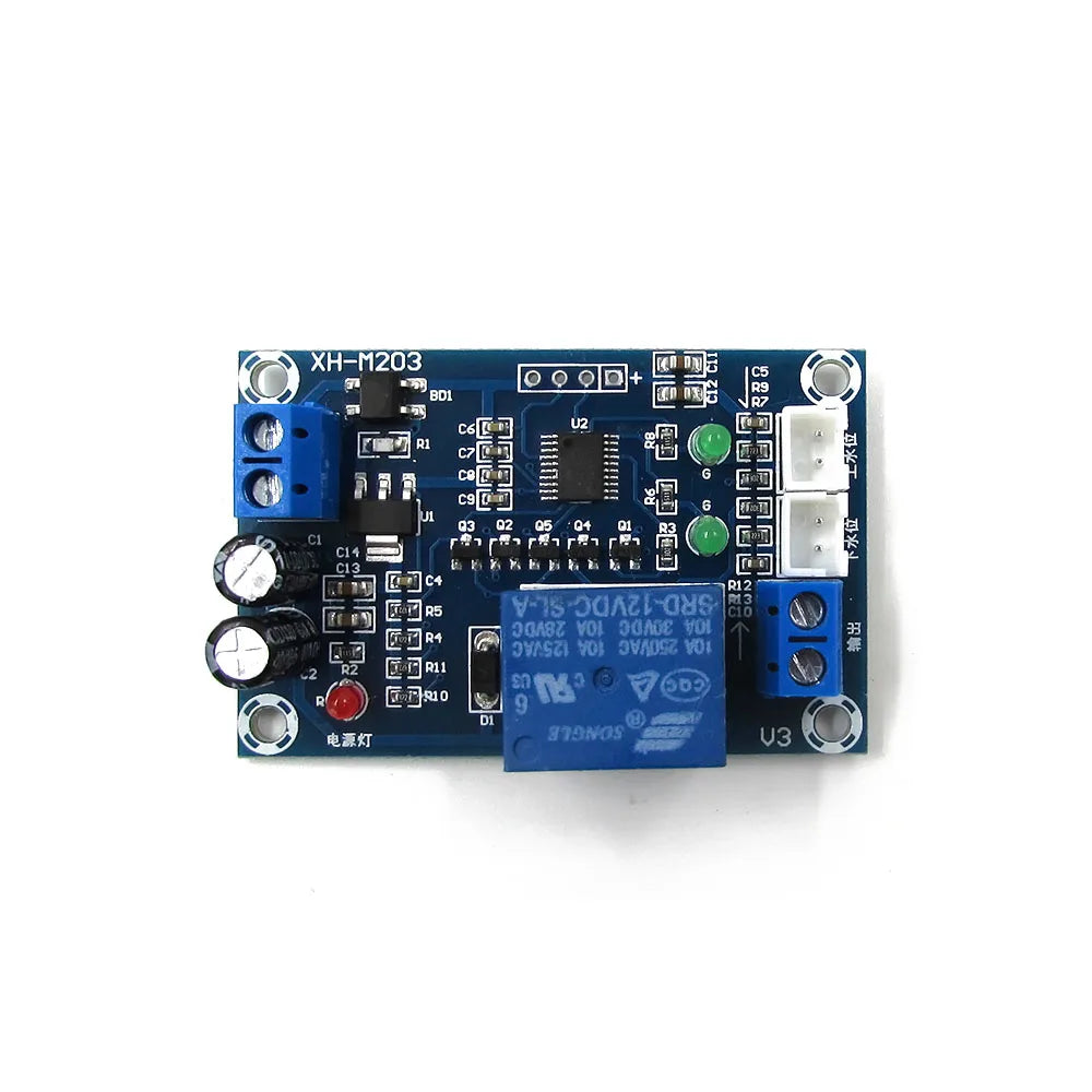 XH-M203 12V Water Level Controller Automatic Water Level Controller Relay Pump Switch Liquid Sensor Switch Level Control Board Vue