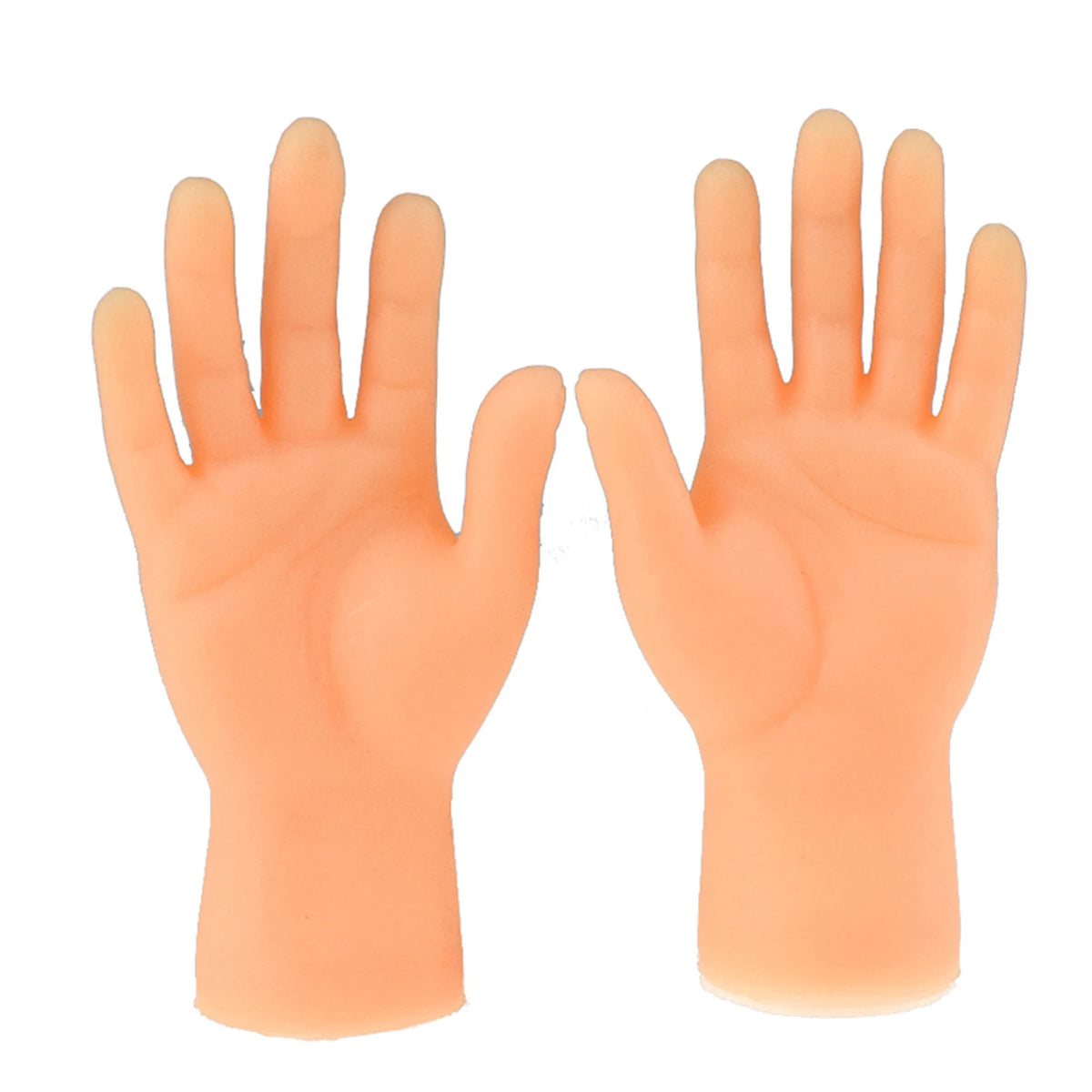 Tiny Hands Left & Right Hand Soft Touch PVC Plastic Hands Mini Finger Puppets Small Hands Model Toys for Parties Music Festivals Vue
