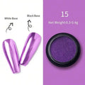 1pc Nail magic mirror powder metal machine nail texture aurora holography with nail gel uv&led nail art creation diy Vue 15