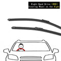 24"+19" For Geely EX5 2024 2025 2026 Proton eMas 7 Car Wiper Blades Rubber Window Front Wipers Brushes Auto Tools Accessories Vue RHD A pair