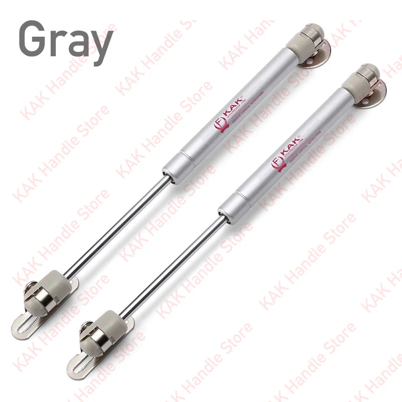 KAK 2 Pieces Soft Closing Cabinet Hinges 6kg to 10kg Bench Toy Box Lid Support Gas Strut Kitchen Cupboard Door Support Hardware Vue Gray x 2 6KG