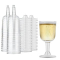 25pcs Transparent Disposable Wine Glasses 6 Oz Unbreakable Plastic Margarita Glasses Portable Drinking Cup Champagne Goblet Vue 25pcs