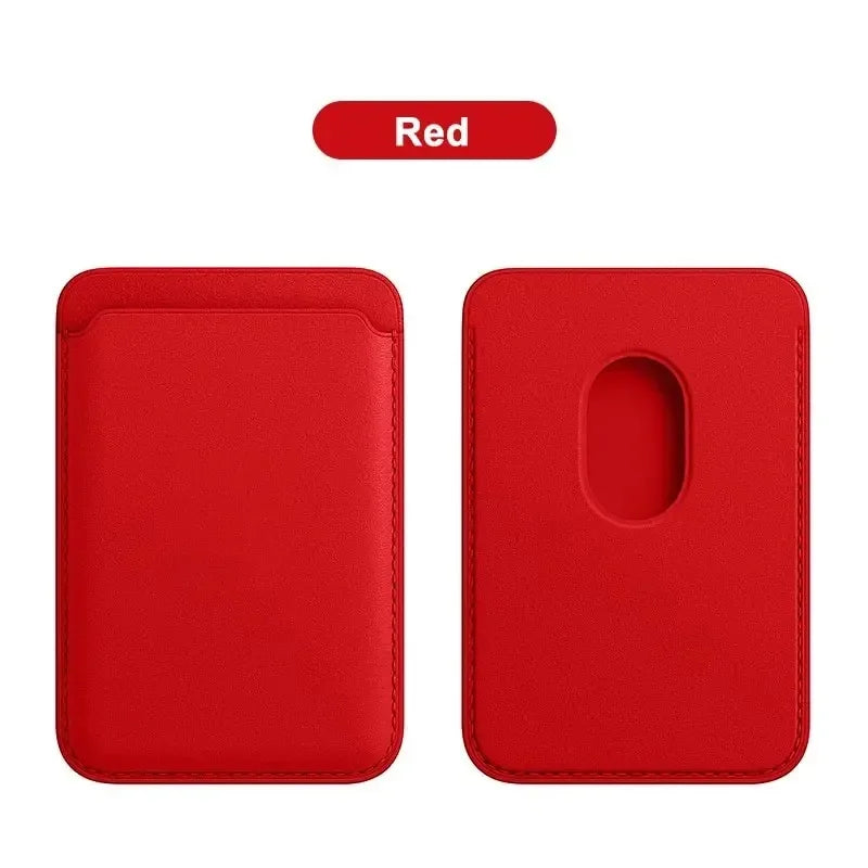 Leather Wallet Case For iPhone 15 Pro Max Magsafe Wallet Leather Compatible For iPhone 14 13 12 Card Holder with MagSafe Magnet Vue leather red