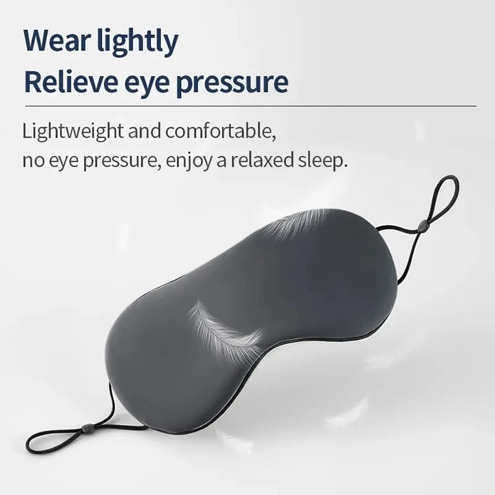 Warm Cool Dual Use Ice Silk Eye Mask Korean Style Adjustable Breathable Light Blocking Travel Sleep Comfort Mask Vue