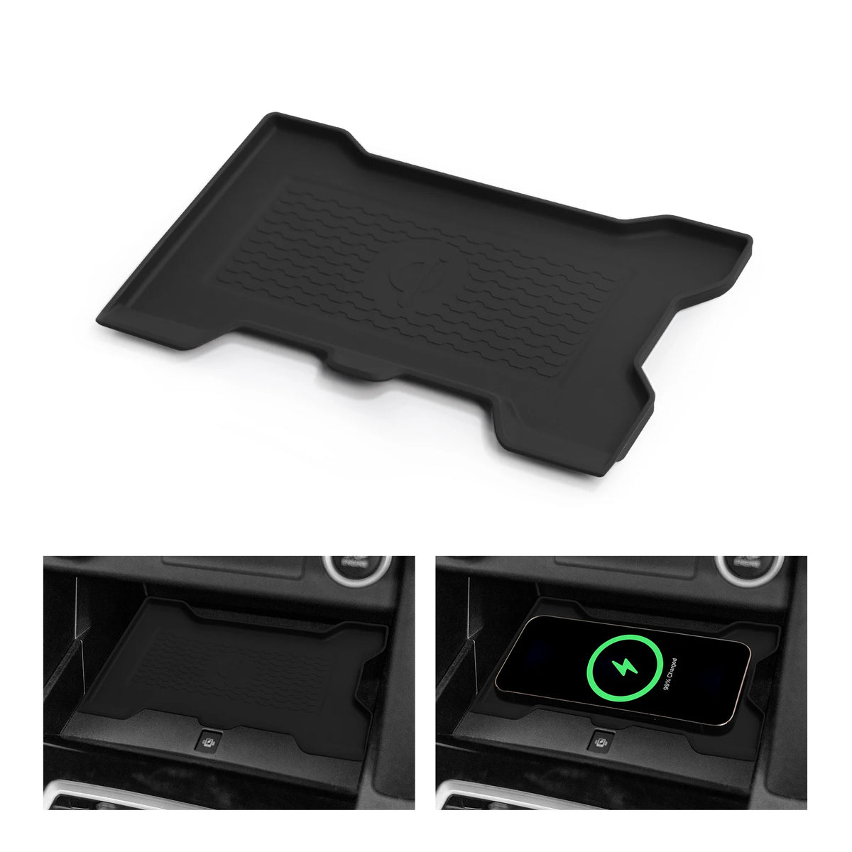 for Mitsubishi Triton 2024 2025 Car Anti-Slip Pad Silicone Only Fit With Wireless Charger Model Anti Dirt Pad Accessories Vue