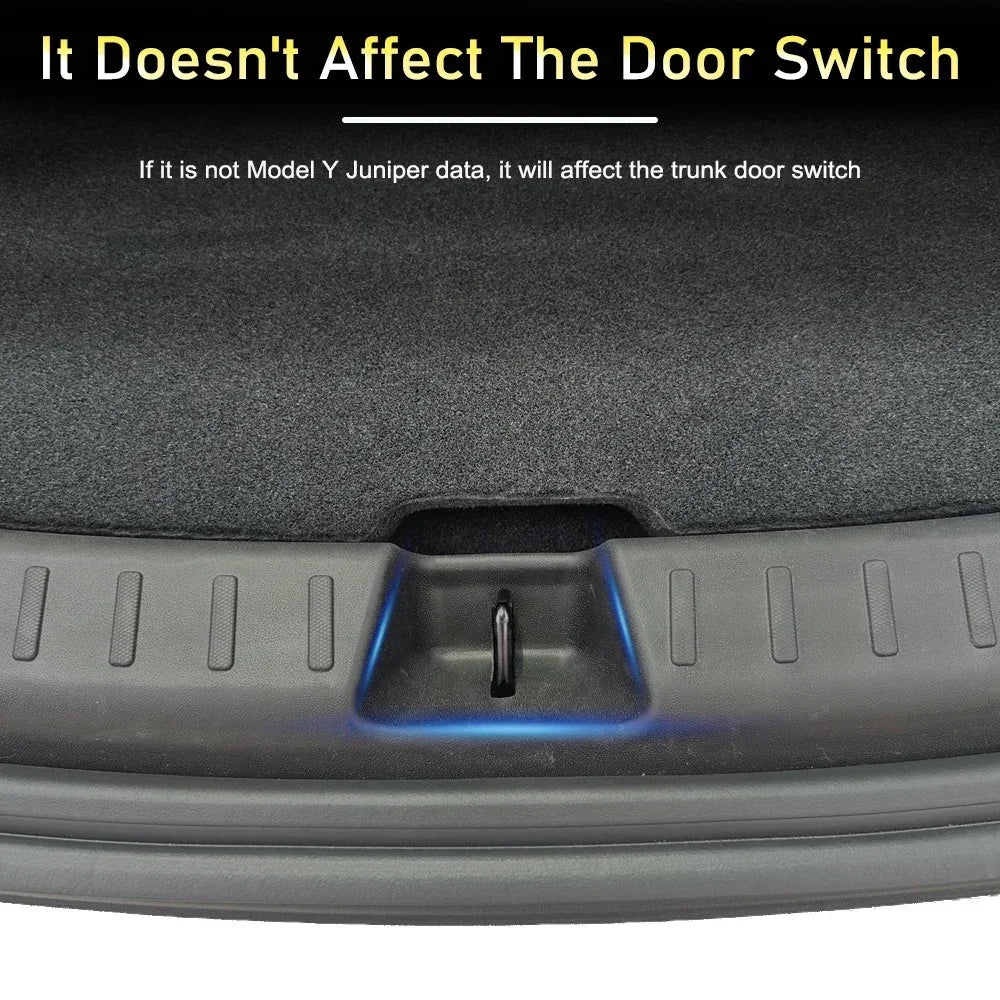 For Tesla Model Y Juniper 2025 2026 Trunk Threshold Strip Mats Sill Guard Rear Cargo Anti Scratch Protector Interior Accessories Vue