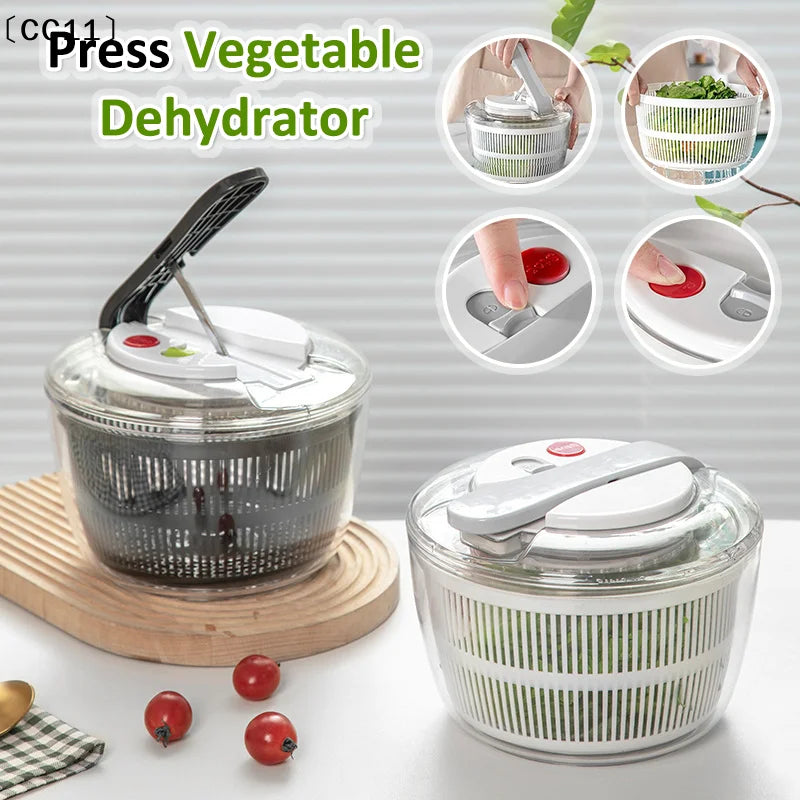 Household Salad Dryer Spinner Vegetable Dehydrator Multi-function