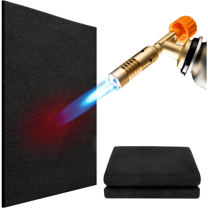 2mm/5mm Heat Insulation Flame Retardant Felt Non-woven Welding Blanket Fireproof Carbon Fiber Wire Fireproof Cotton Vue