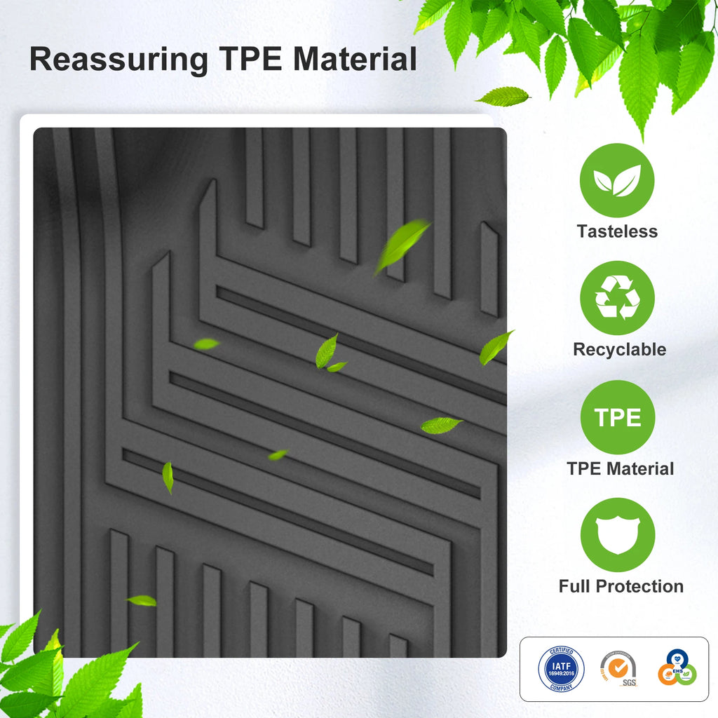 Smabee ZEEKR X 5-Seat TPE All-Weather Floor Mats & Cargo Liner Car Floor Mats Vue