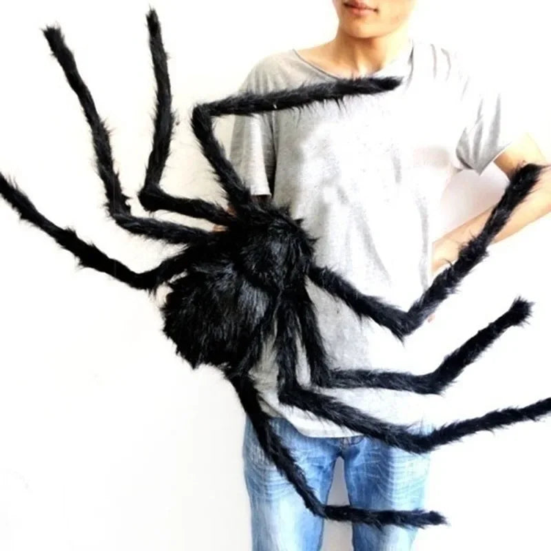 30cm/50cm/75cm/90cm/125cm/150cm/200cm Black Scary Spider Halloween Decor Haunted House Prop Indoor Outdoor Giant Decor Ornament Vue
