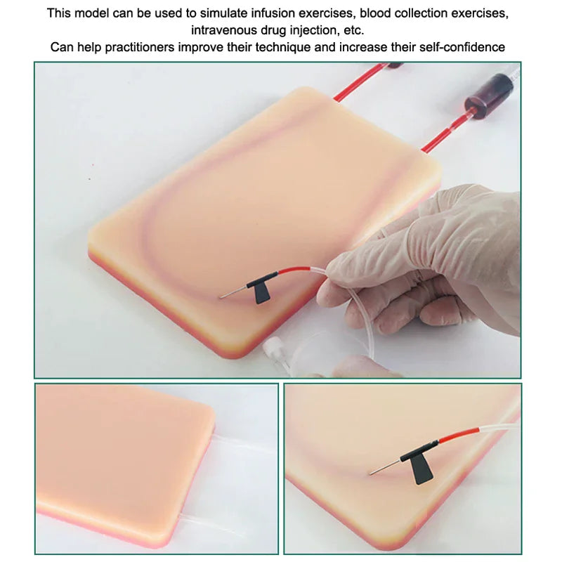 U-Shaped Vascular Intravenous Injection Practice Module Simulating Blood Vessel Return Medical Student Nurse Practice Puncture Vue