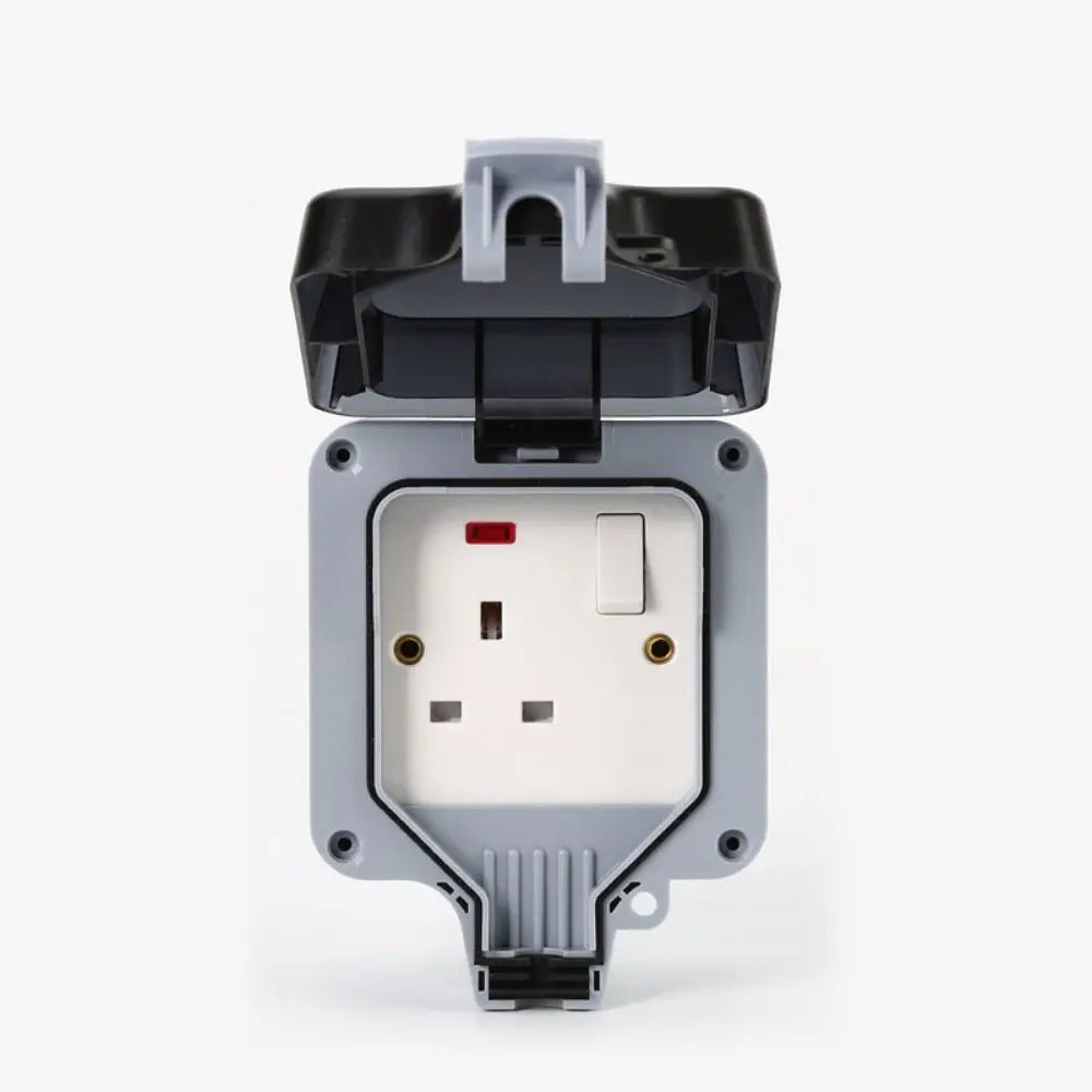 Waterproof Design Wall Switch Socket UK Plug USB Port Electrical Outlet IP66 Waterproof Dust Proof Power Socket Box Vue