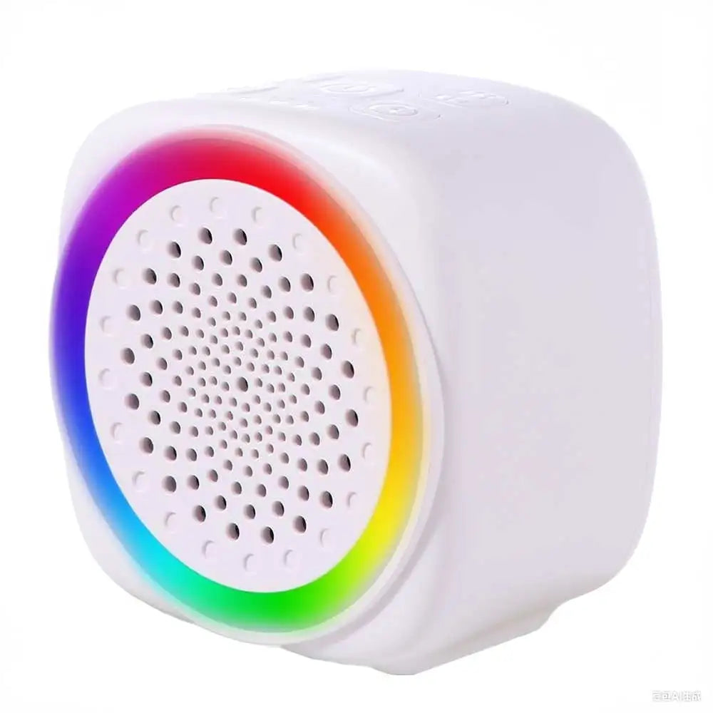 with RGB Lighting Baby White Noise Machine White 26 Types Soothing Music Sleep Sound Player Night Light with Timer Soft Lighting Vue