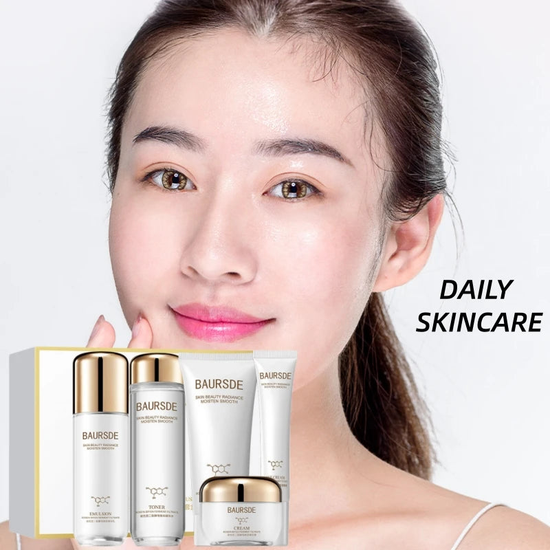 Bosein Retinol Skincare Five-Piece Set, Including Cleansing Balm, Essence Water, Eye Cream, Essence Lotion, Essence Cream, Contains Skin-Beneficial Ingredients Such as Bosein, Niacinamide, Centella Asiatica Extract, with a So Vue