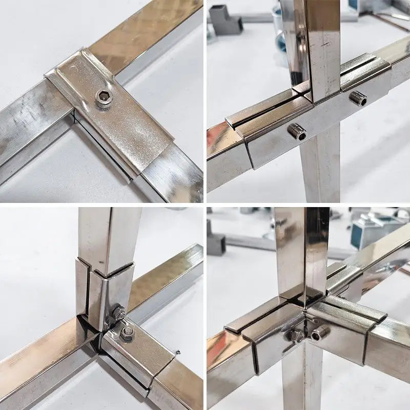 20x20/25x25mm Square Pipe Elbow Fixed Buckle Non Welding Joint Pipe Connector Fitting Bracket Vue