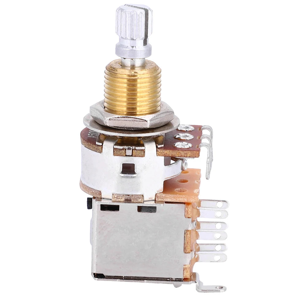 electric guitar potentiometer A500K Electric Guitar Linear Potentiometer Tone Pull Button Pot Pickup Vue As pic