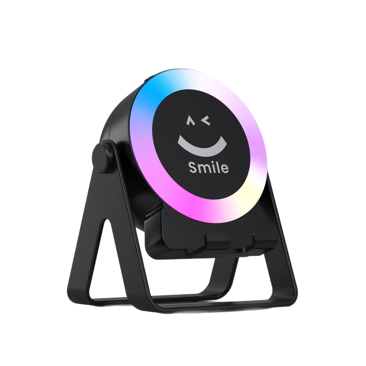4 in1 Wireless Speaker LED Atmosphere Light RGB Bluetooth Speaker stand for Phone Vue black