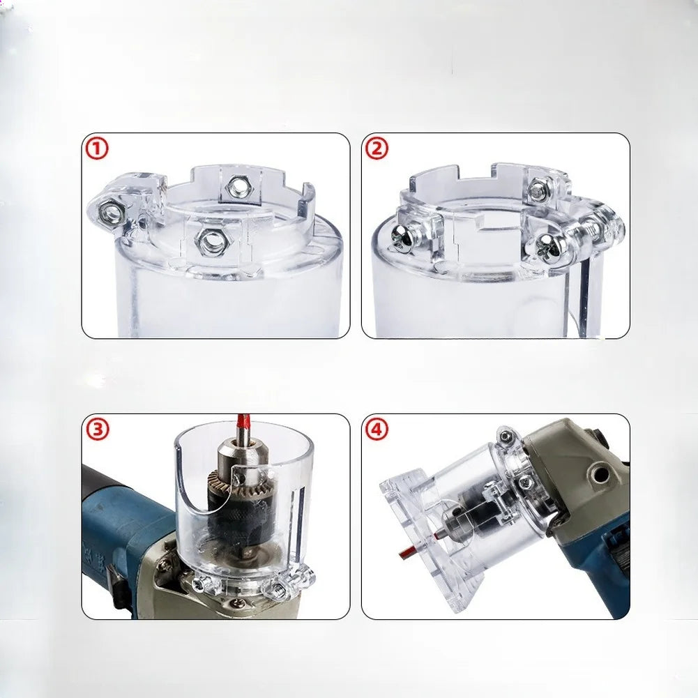 Angle Grinder Trimmer Housing Conversion Kit for Woodworking Grinder Conversion Kit Vue