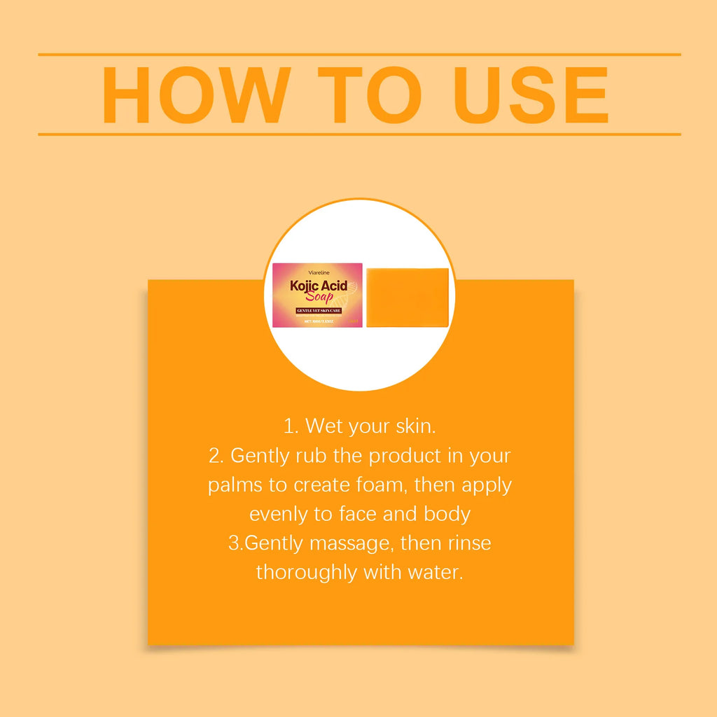 Kojic Acid Body Soap -Gently Cleanses Skin All Over the Body,Leaves a Long-Lasting Fragrance, and Nourishes for Soft,Smooth Skin Vue