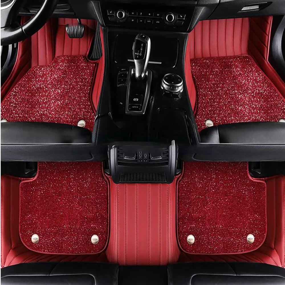 Custom 5D PU Leather Floor Mats – Mercedes Benz GL X164 X166 2006–2016 Custom Car Floor Mats Vue