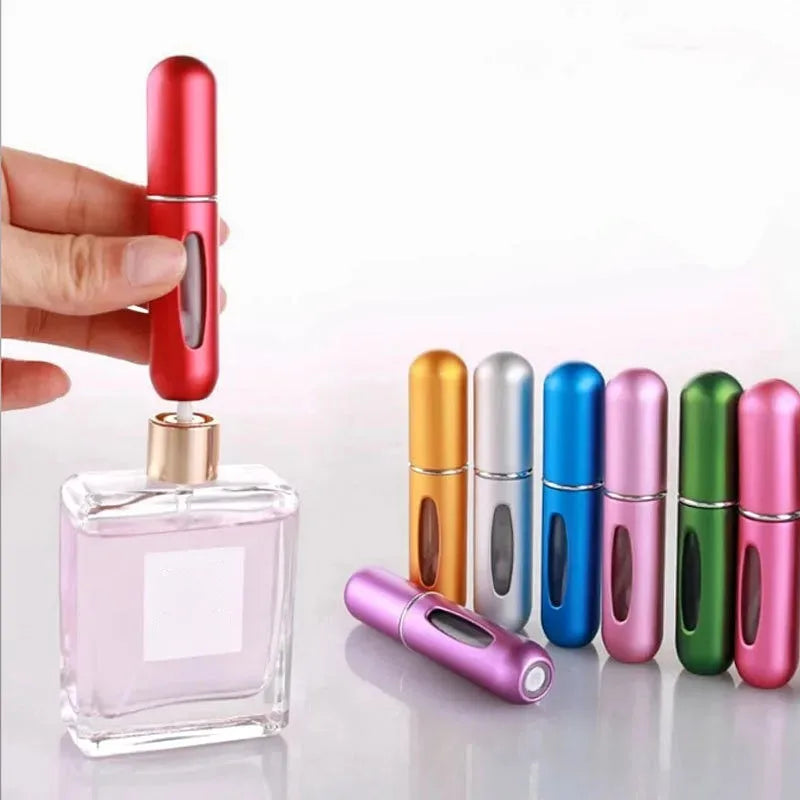 5ml Perfume Refill Bottle with Built-in Pump At The Bottom, Portable Spray Bottle Reusable Sample Perfume Bottle Cosmetic Bottle Vue