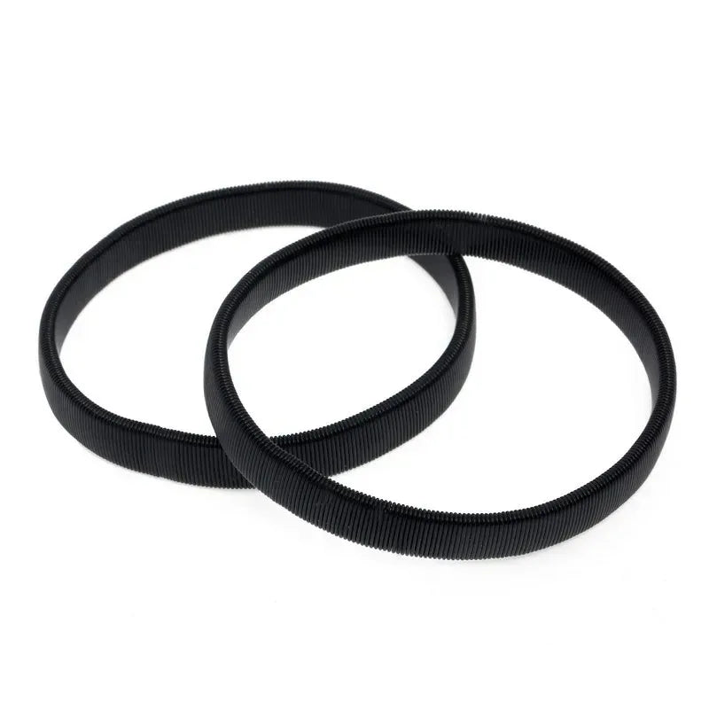 Classic style 2pcs/pair Anti-Slip Elastic Shirt Sleeve Holders Metal Armbands Band Stretch Garters for Women Men practical Vue Black