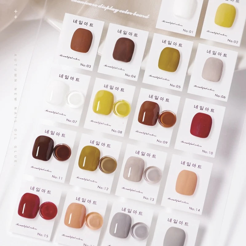 Manicure Round Shape Clear Display Card Glass Color Card Nail Polish Gel Display Tablet Nail Color Showing Nail Art Tool Vue