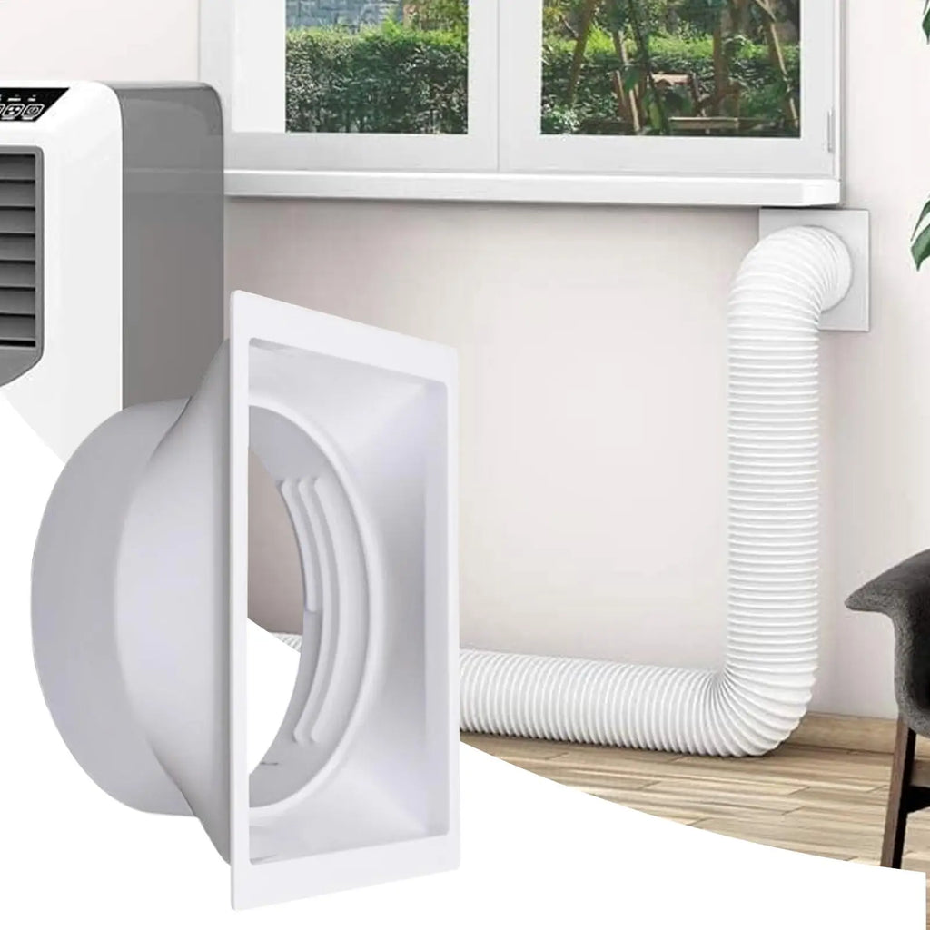 150mm AC Hose Coupler Air Conditioner Exhaust Vent Window Adapter With Clockwise Counterclockwise Threads Universal Connector Vue