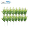 2-32PCS UV Resistant Artificial Boston Fern Plant for Hanging Baskets Wedding Home and Garden Decor Lifelike Fake Fern Vue Green-16PCS