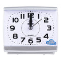 Practical Silent Square Digital Alarm Clock Simple Easy to Read Bedside Wake-up Clock Desk Mute Clock Desktop Vue White