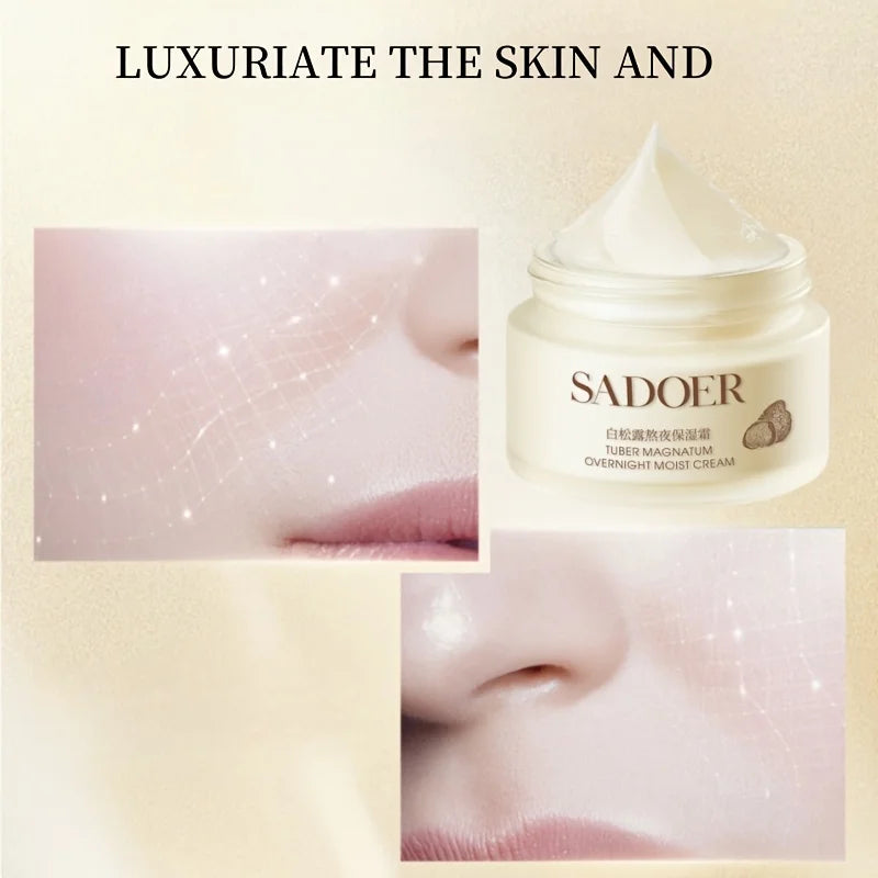 1 Piece of White Truffle Moisturizing Cream, Firming Facial Moisturizer, Suitable for Daily Skin Care for All Skin Types, Can Be Given as a Small Gift Vue