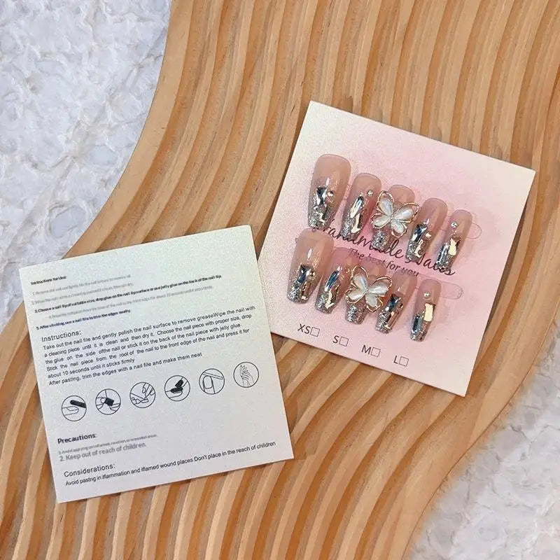 50PCS Gradient Pearlescent Nail Display Cards With Size Mark Colorful Design Perfect For Nail Salon DIY Nail Art Use Vue