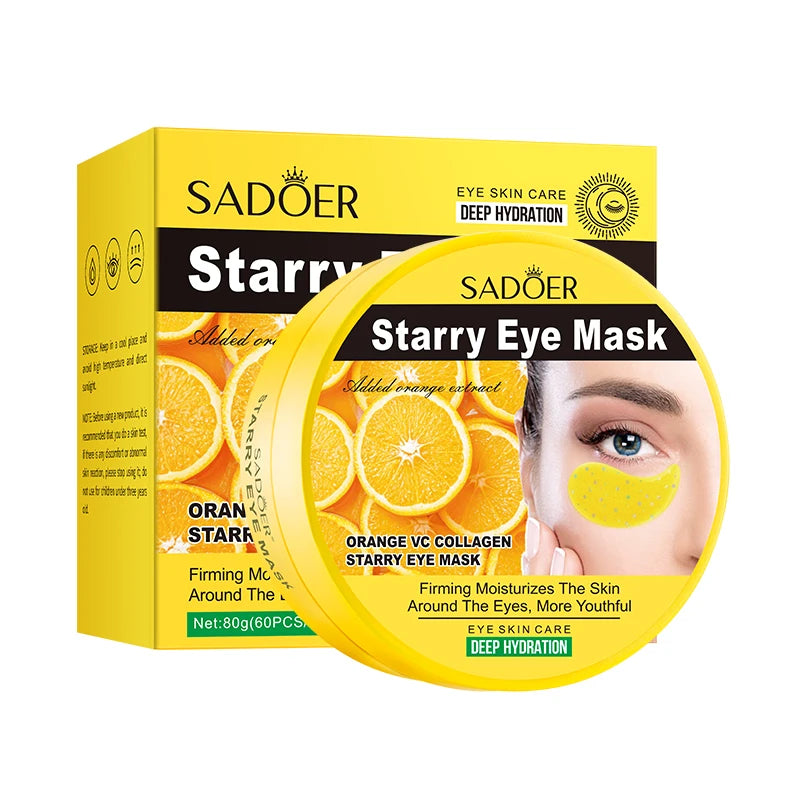 Orange Vc Starry Sky Eye Mask, Contains Natural Fruit Vc. Nourishes the Skin Around the Eyes, Leaving It Hydrated and Radiant. Vue
