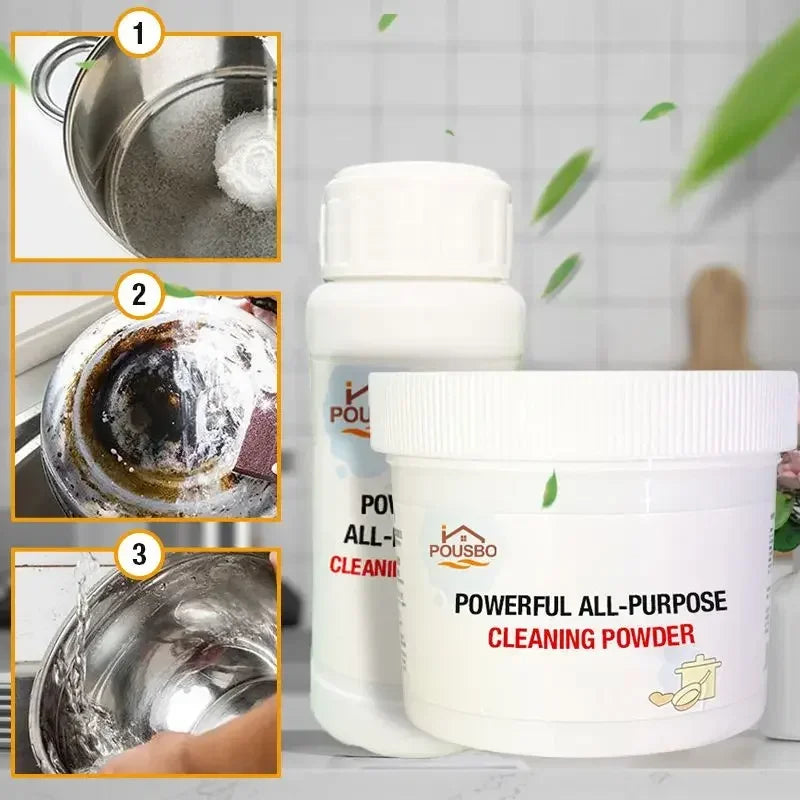110/250g Powerful Kitchen All-purpose Powder Cleaner Agent Kitchen Strong Heavy Dirt Cleaning Agent Multifunctional Bubble Powde Vue