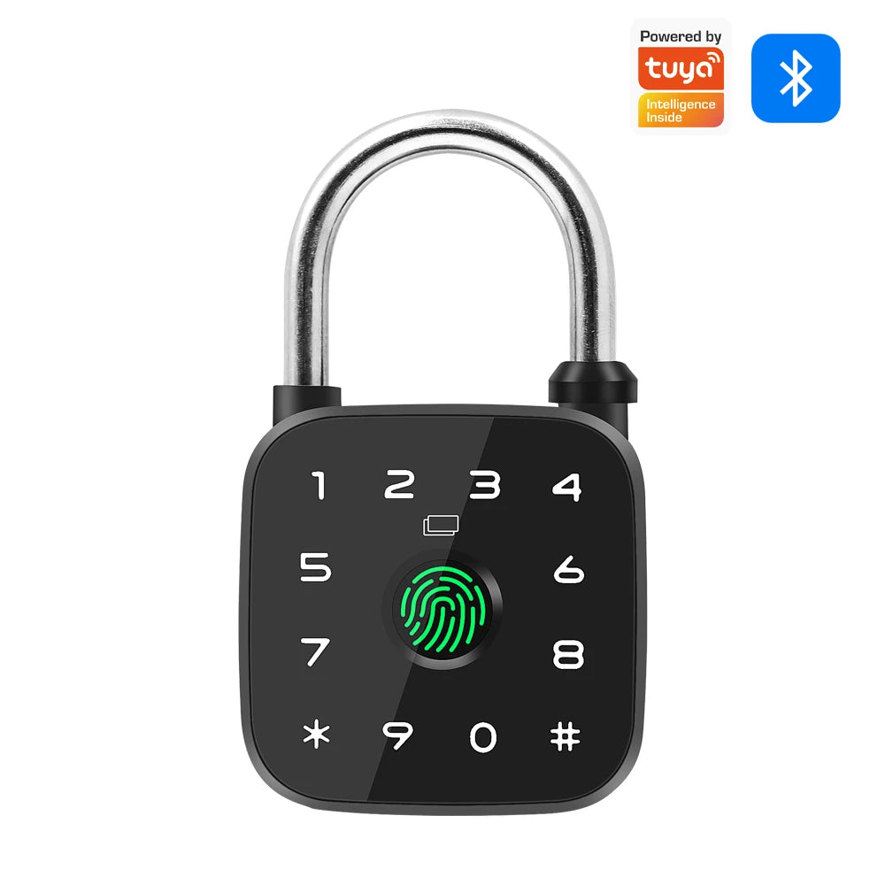 support tuya appSmart Fingerprint Padlock Password Door Lock for Dormitory Drawer Anti-theft Mini Lock RFID Card Mechanical Key Vue LD911-tuya