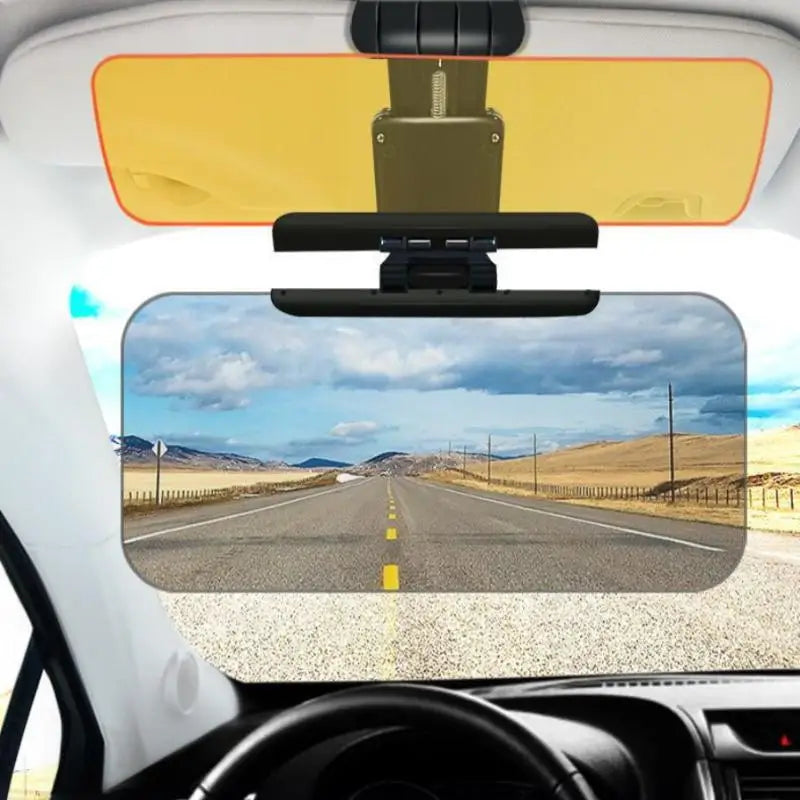 Car Sun Visor for Front Window UV Protection Anti Glare High Beam Sunshade Adjustable Driving Shield for Day and Night Vue